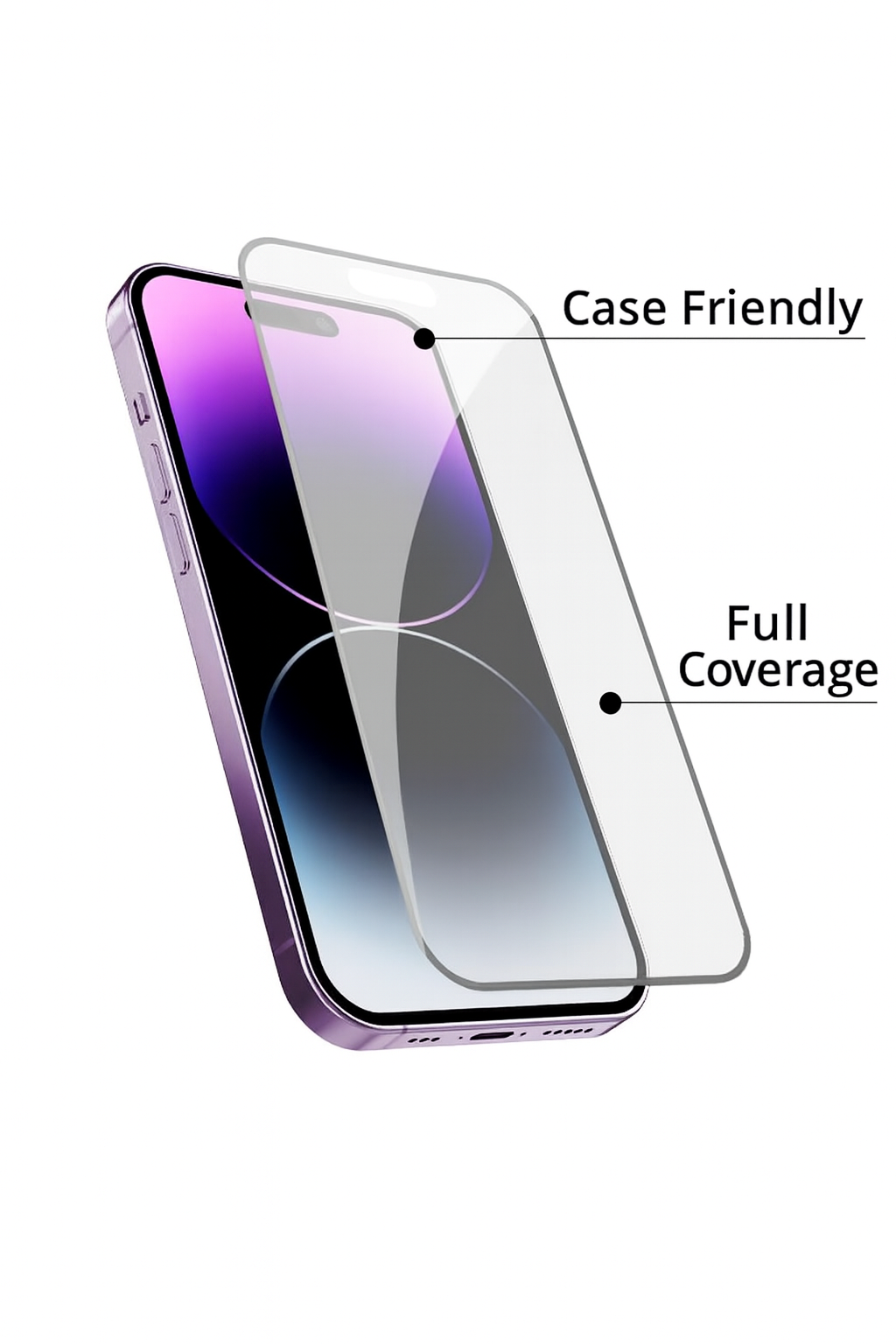 iPhone 16 Plus Total Protection 4-in-1 Combo (Hard Transparent Cover + Matte Guard + Tempered Glass + Camera Lens Guard)