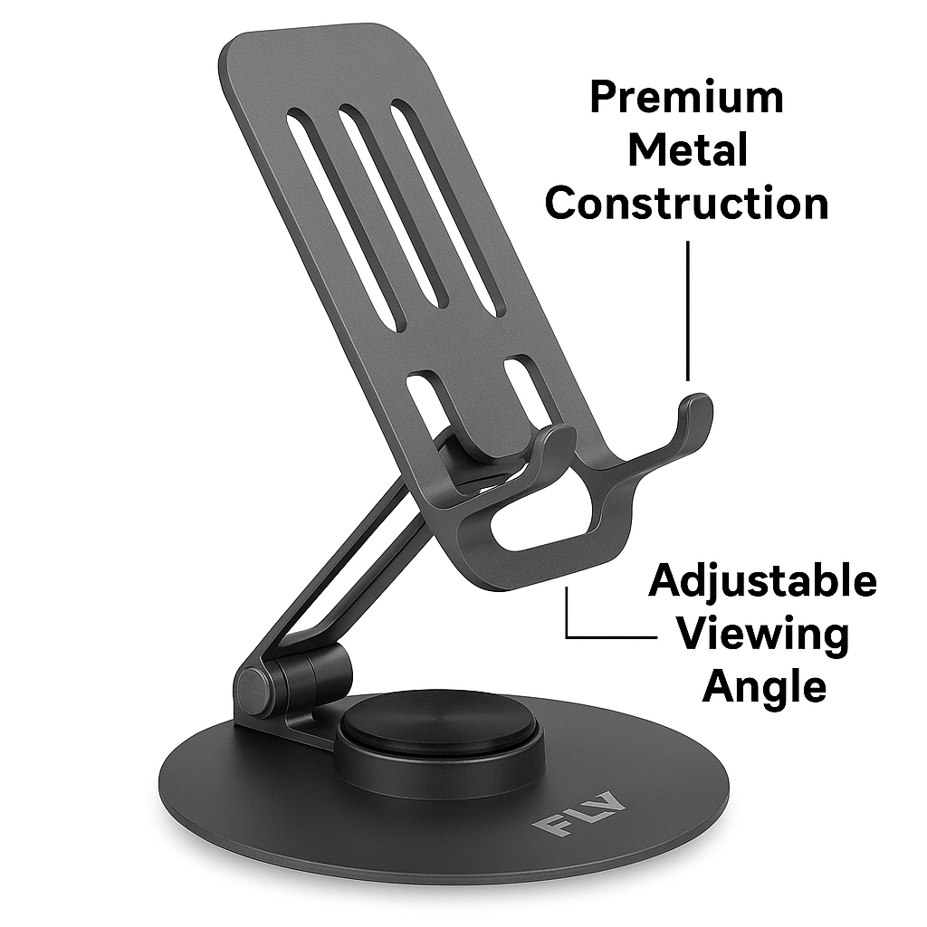 Premium Metal Mobile Stand – Adjustable, Strong & Stylish