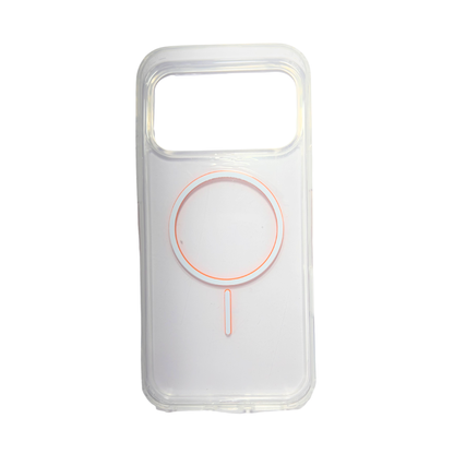 iPhone 17 Pro Max Color Ring Transparent MagSafe Back Cover