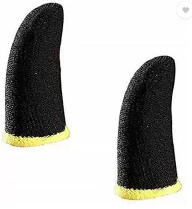 Mobile Phone Game Gaming Sleeves Gloves For Thumb Finger - (Multi Color) (1 Pair)