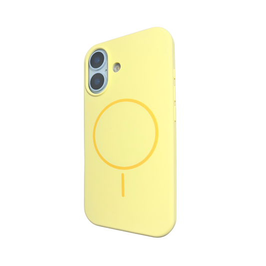 iPhone 17 Soft  MagSafe Back Cover | Matte Finish Shockproof Case | Yellow