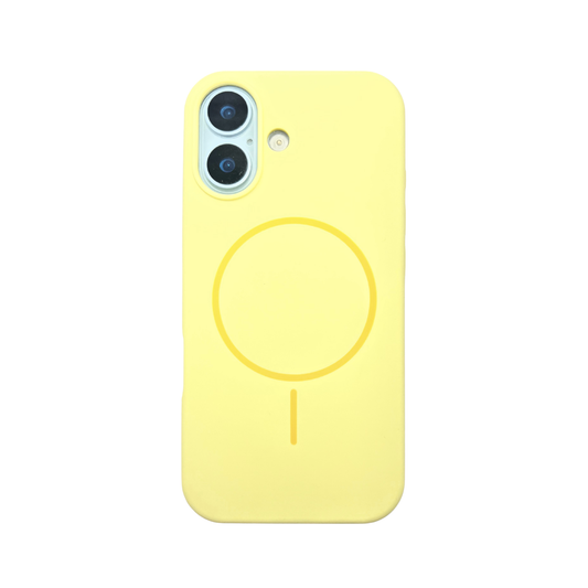 iPhone 17 Soft  MagSafe Back Cover | Matte Finish Shockproof Case | Yellow