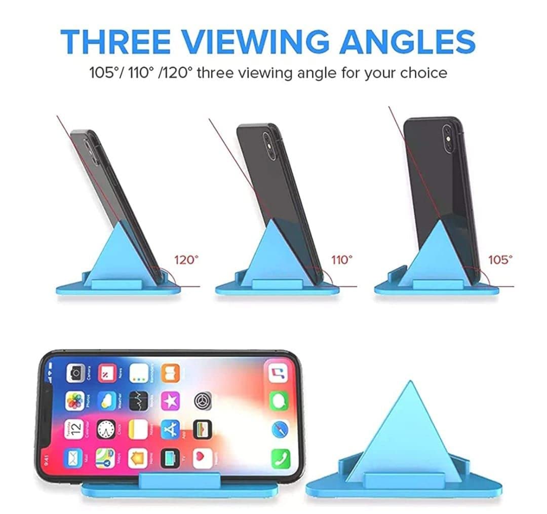 Tabletop Mobile Stand Mate Portable Three-Sided Triangle Desktop Stand Mobile Phone Pyramid Shape Holder Desktop Stand