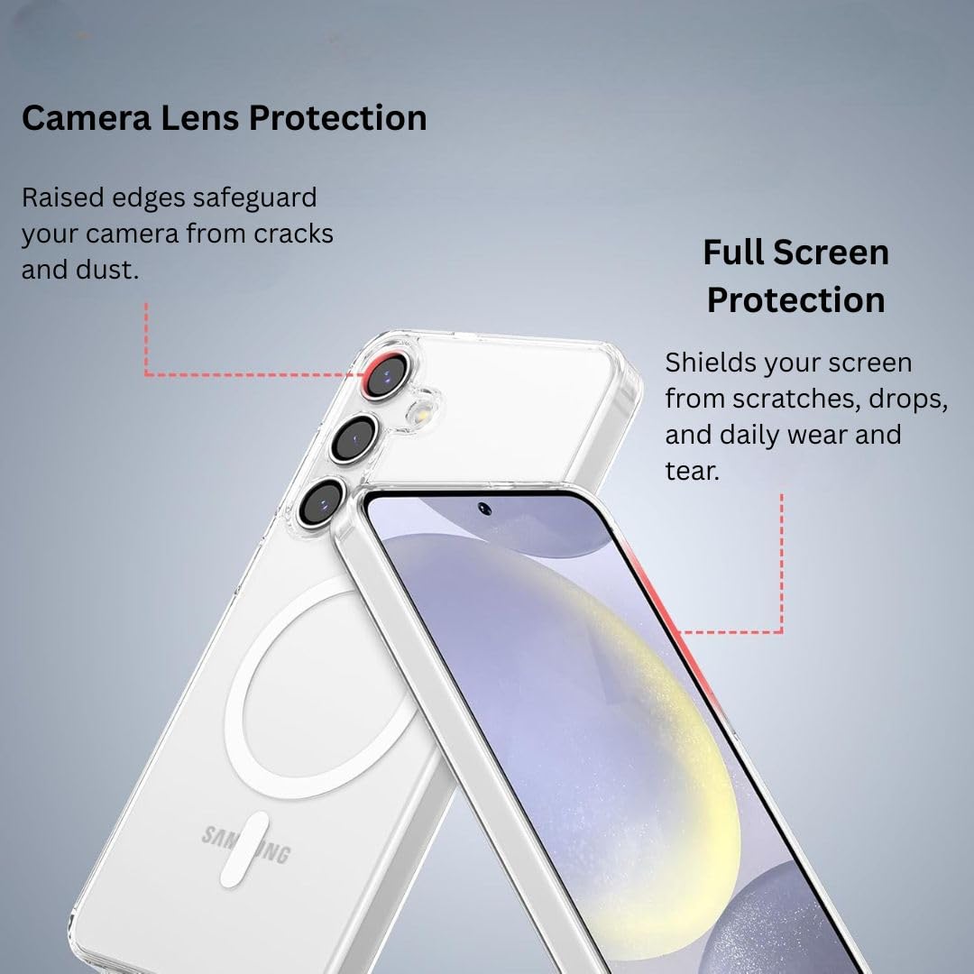Samsung S24 5G Transparent Mag safe case