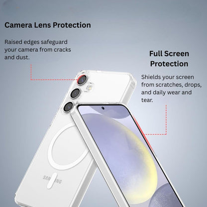 Samsung S24 5G Transparent Mag safe case