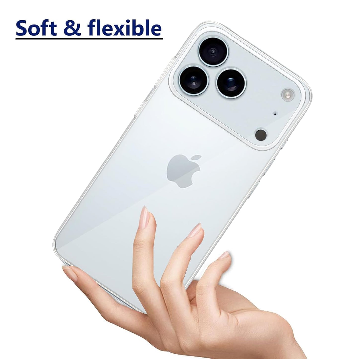 iPhone 17 Pro  Max Silicon Clear Case | Soft Flexible Slim-Fit