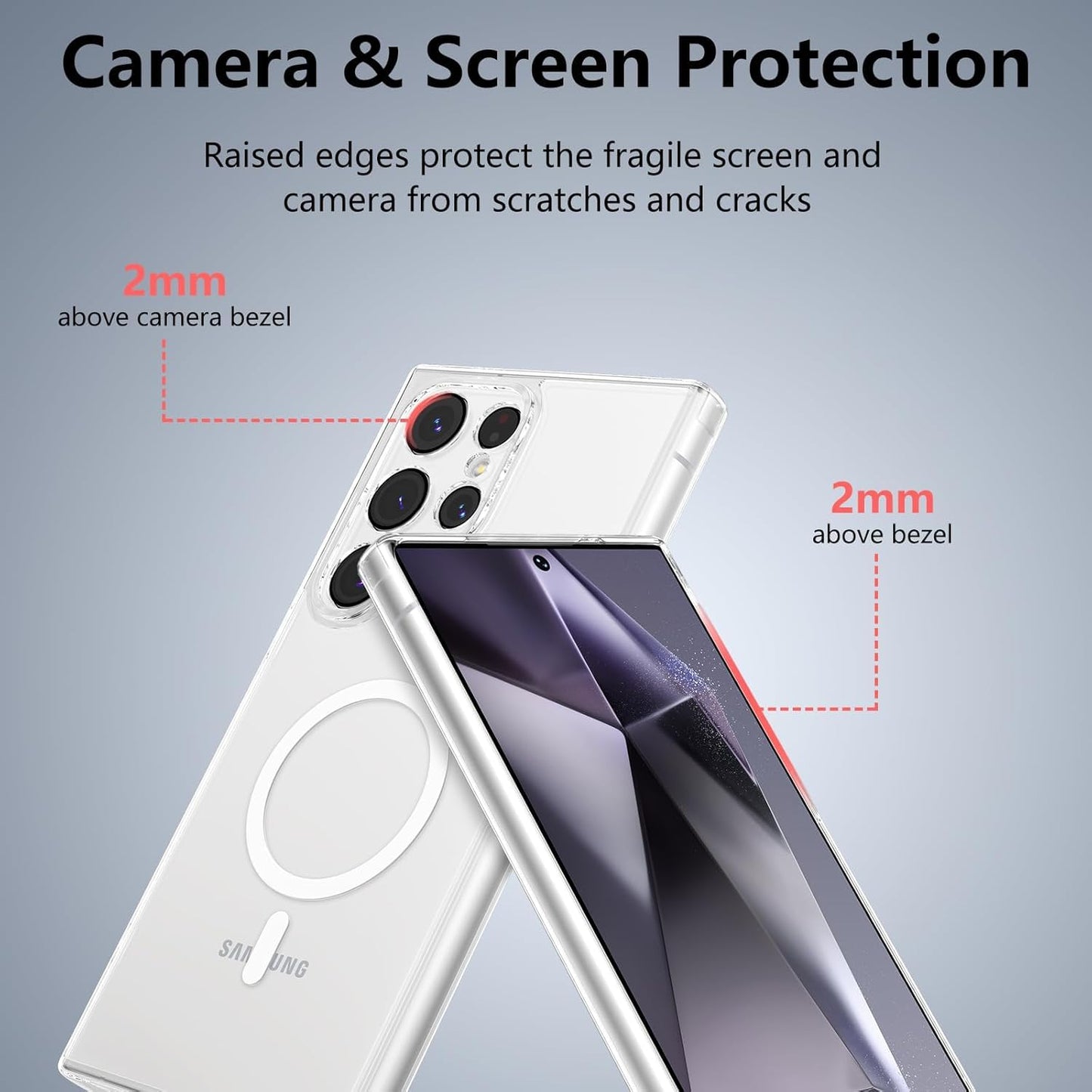 Samsung S25 ultra 5G Transparent Mag safe case