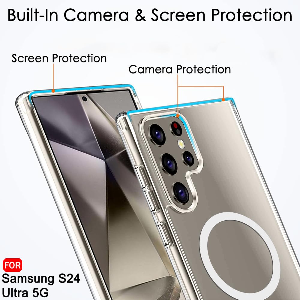 Samsung S24 Ultra 5G Transparent Mag safe case