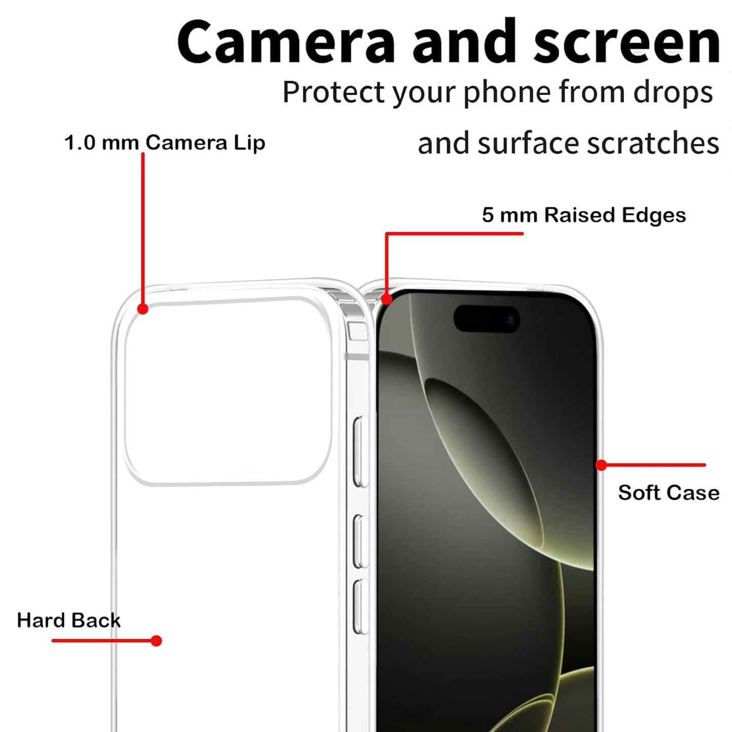 iPhone 17 pro transparent Soft Premium Case