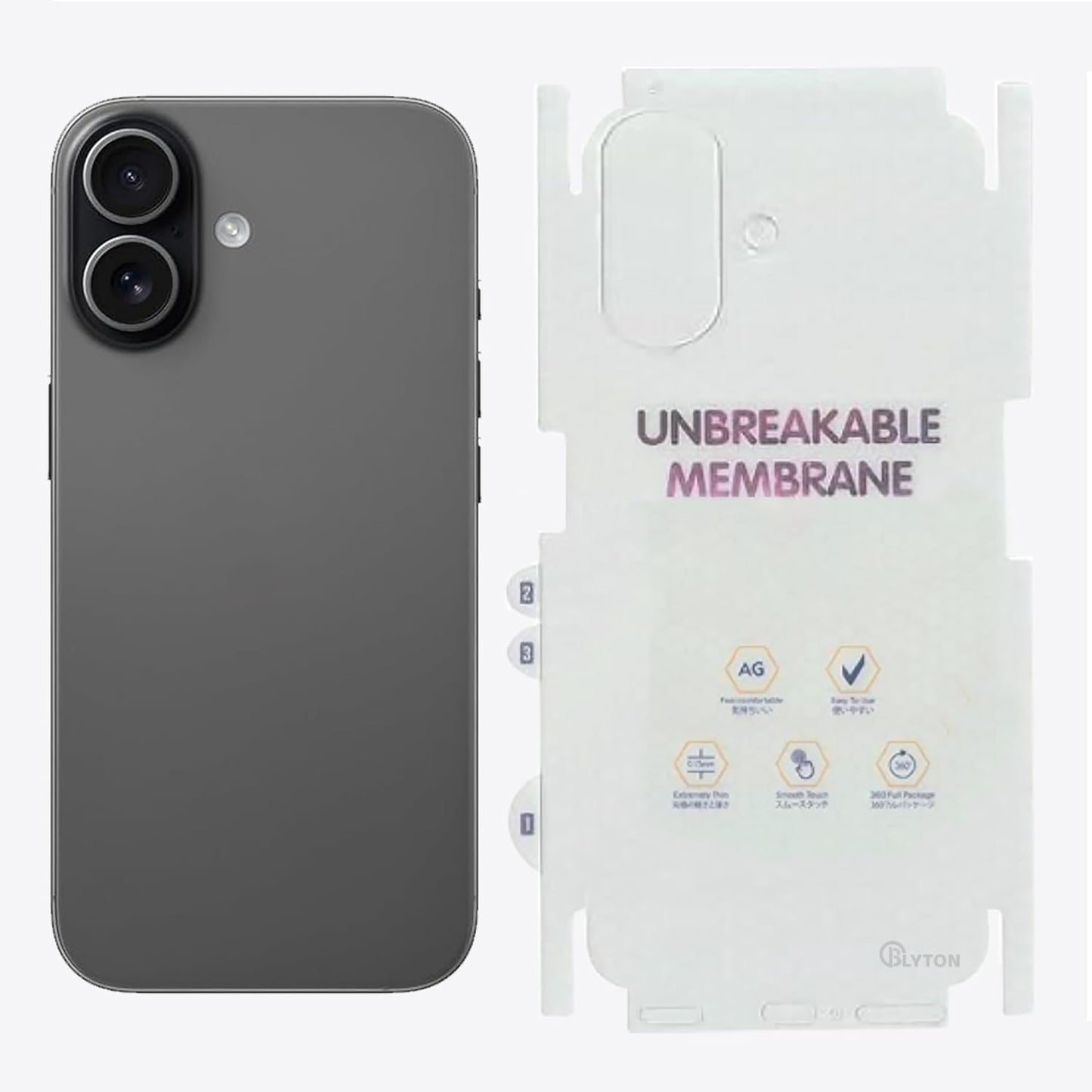 Back Skin Shield For iPhone 17 | Full Fit, Case-Friendly, Matte Finish (Back & Side)