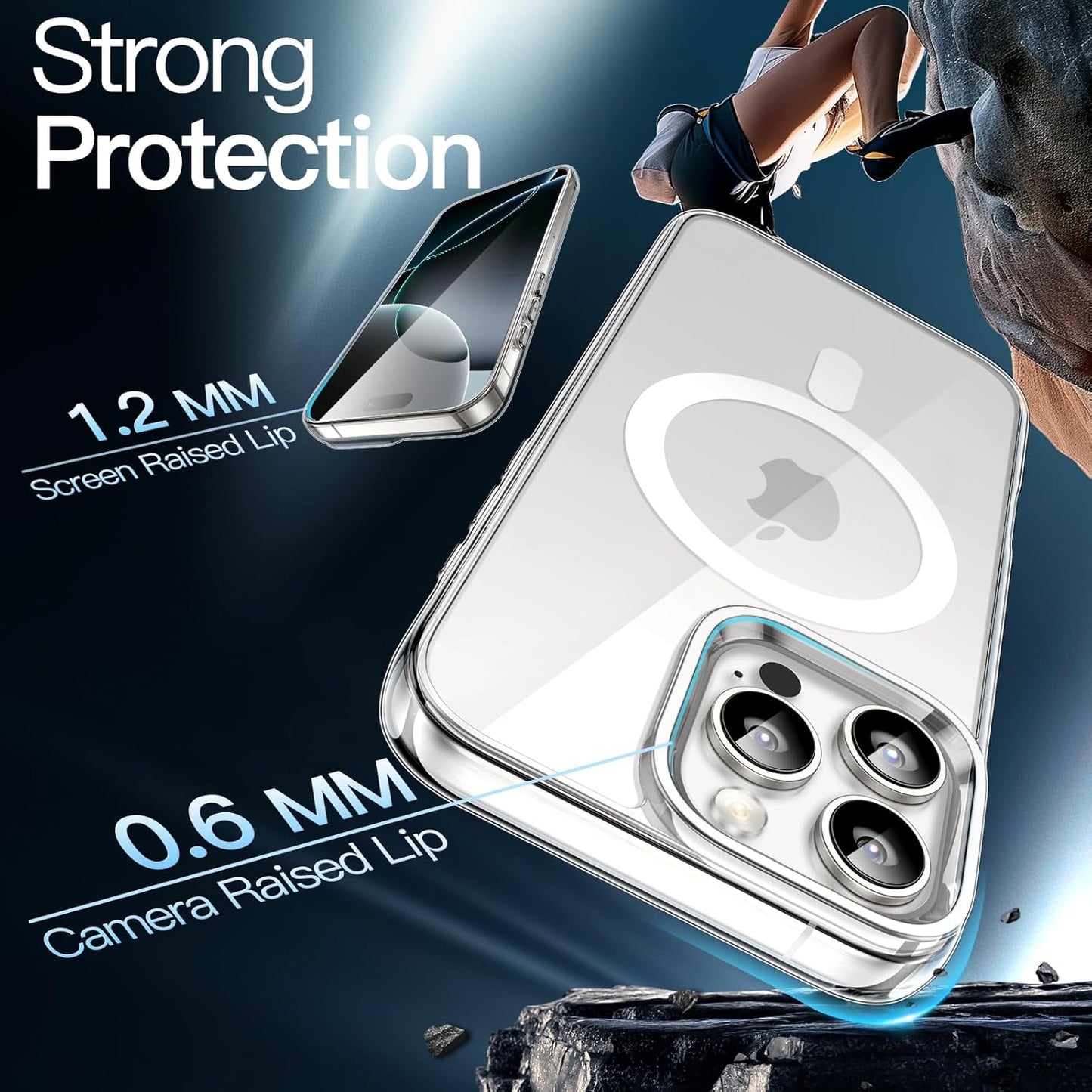 iPhone 16 Pro  Max Silicon Clear Case | Soft Flexible Slim-Fit