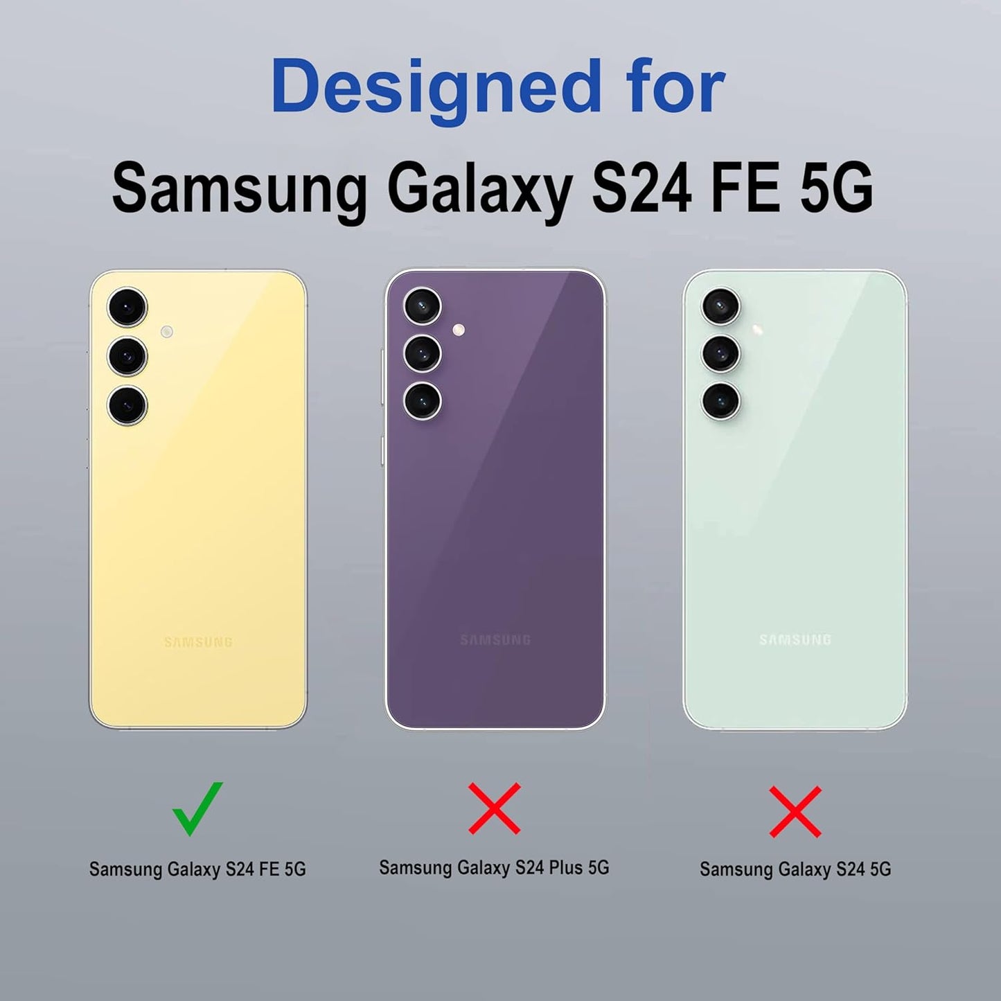 Samsung S24FE 5G Transparent Mag safe case