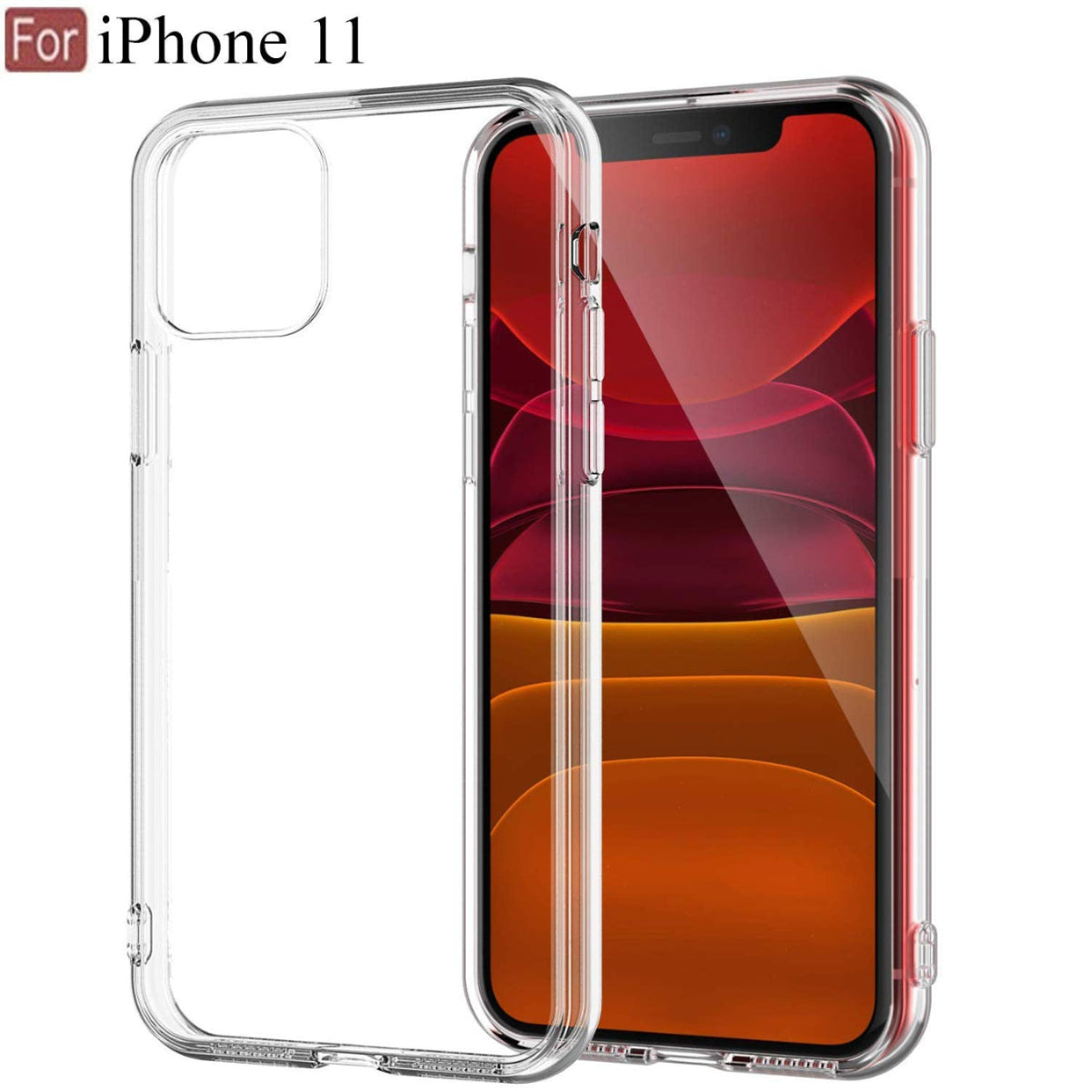 iPhone 11 Silicon Clear Case | Soft Flexible Slim-Fit