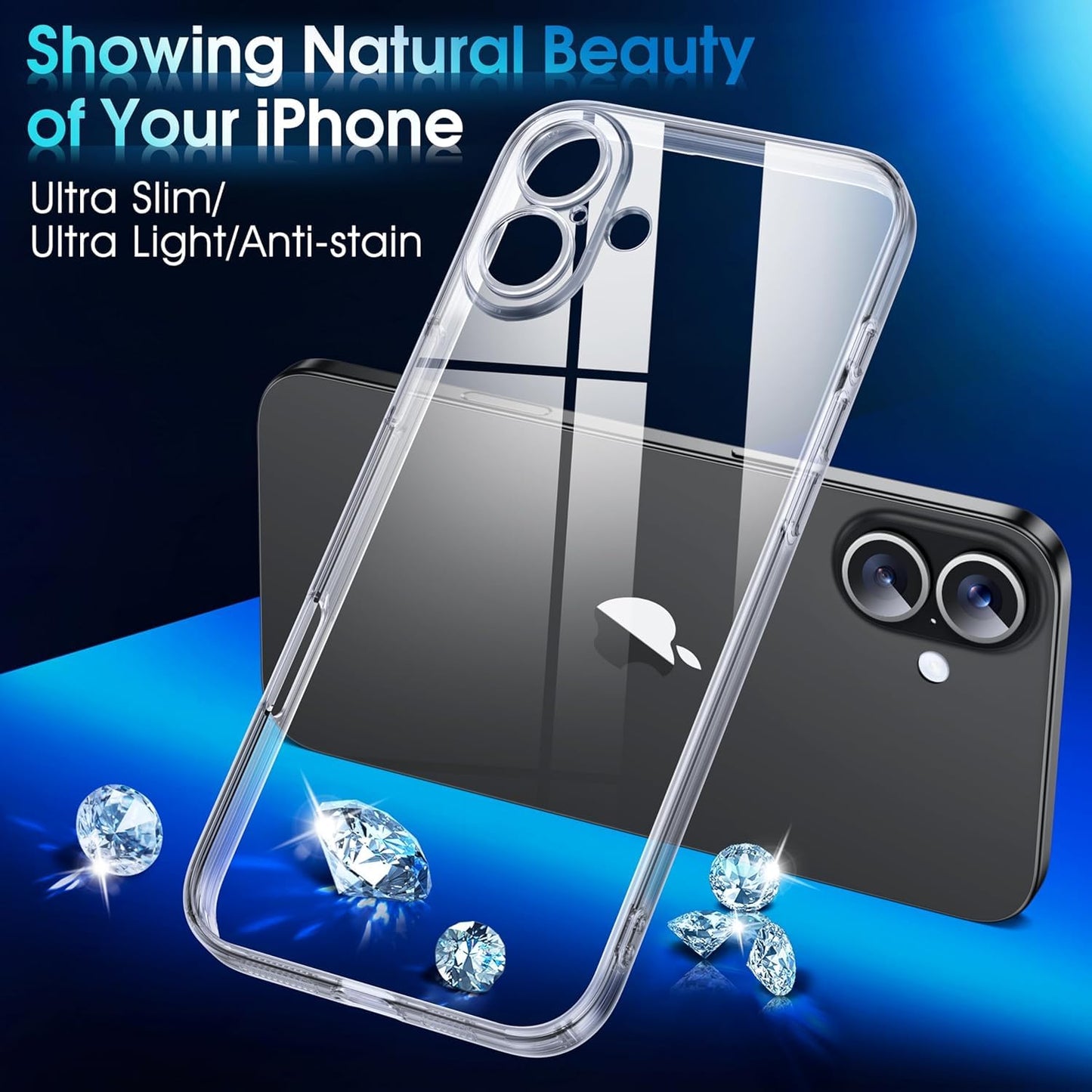 iPhone 16 Silicon Clear Case | Soft Flexible Slim-Fit