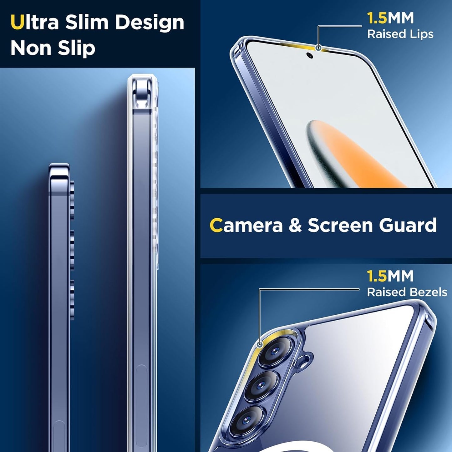 Samsung S25 5G Transparent Mag safe case