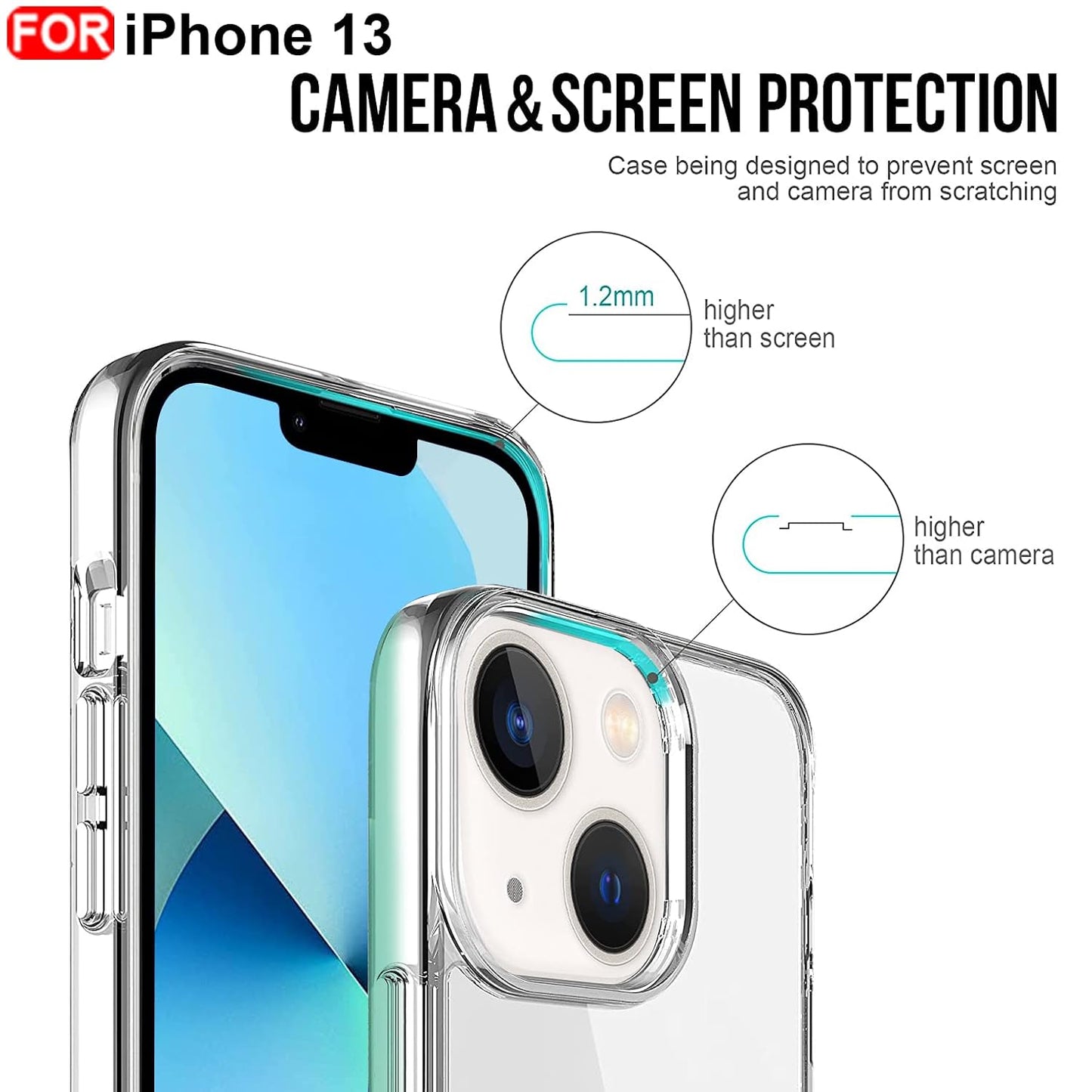 iPhone 13 Silicon Clear Case | Soft Flexible Slim-Fit