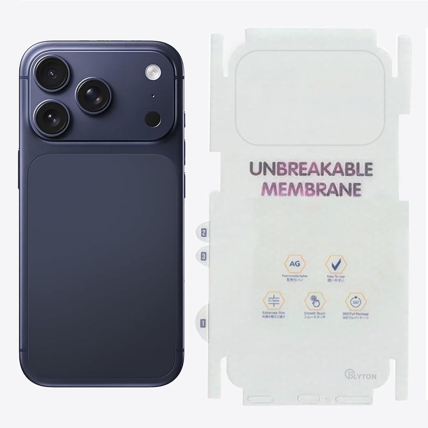 Back Skin Shield For iPhone 17 PRO MAX | Full Fit, Case-Friendly, Matte Finish (Back & Side)