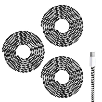 Cable Protector | Spiral Triple Colour 1.5 Meter / 150 cm (Pack of 3)