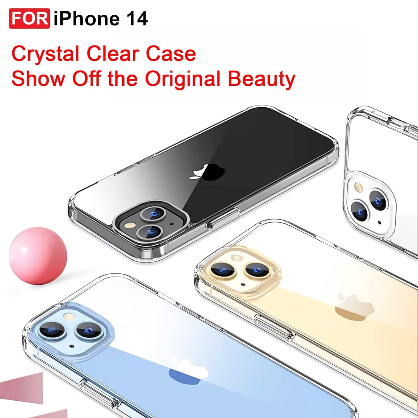 iPhone 14 Silicon Clear Case | Soft Flexible Slim-Fit