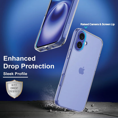 iPhone 16 Hard Transparent Back Cover