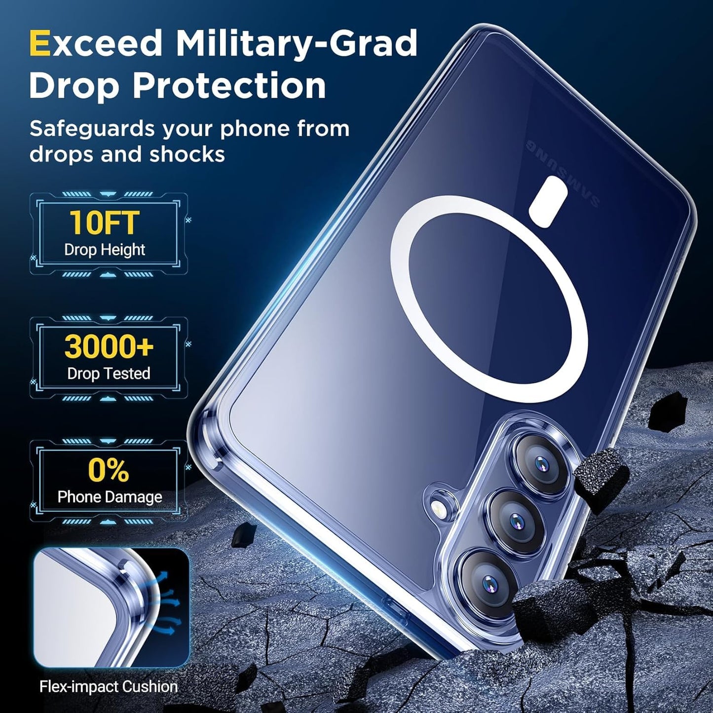 Samsung S25 5G Transparent Mag safe case