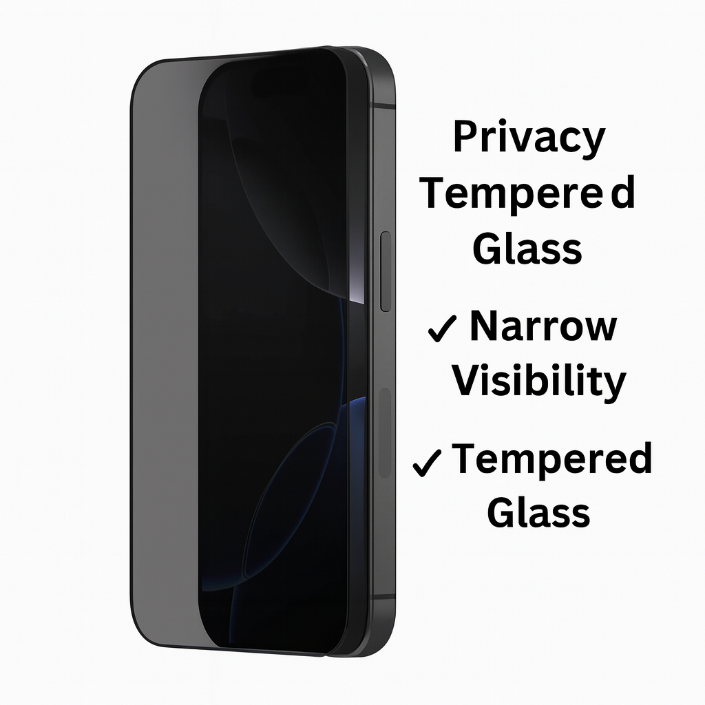 iPhone 16 Premium Privacy 4-in-1 Combo (MagSafe Transparent Cover + Matte Guard + Privacy Tempered Glass + Camera Lens Guard)