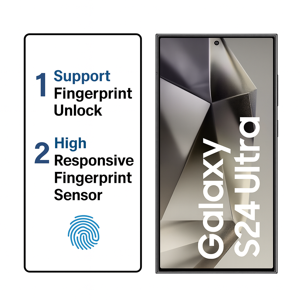 Samsung S24 Ultra Premium 3-in-1 Combo (Nillkin Hard Case + Premium Tempered Glass + Matte Guard)