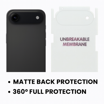 iPhone 17 Air Total Protection 4-in-1 Combo (Hard Transparent Cover + Matte Guard + Tempered Glass + Camera Lens Guard)